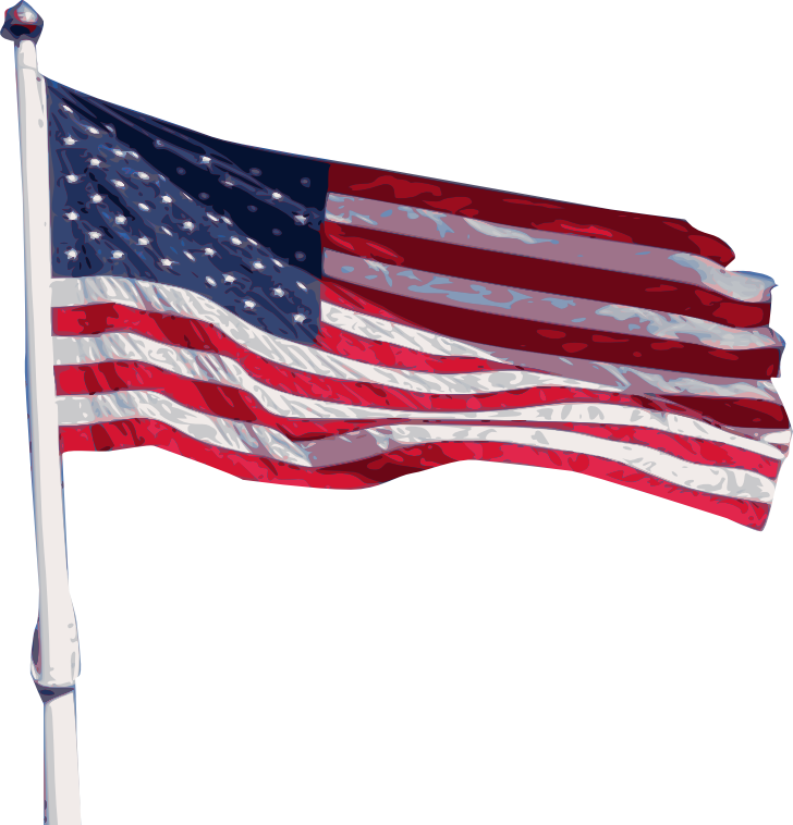 The Gallery For > Usa Flag Pole Png Us Flag Pole Png - Portable Network Graphics (728x758), Png Download