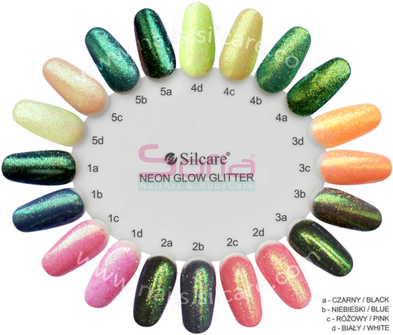Sofianail Produttore Di Prodotti Professionali Per - Silcare Neon Glow Glitter (600x600), Png Download
