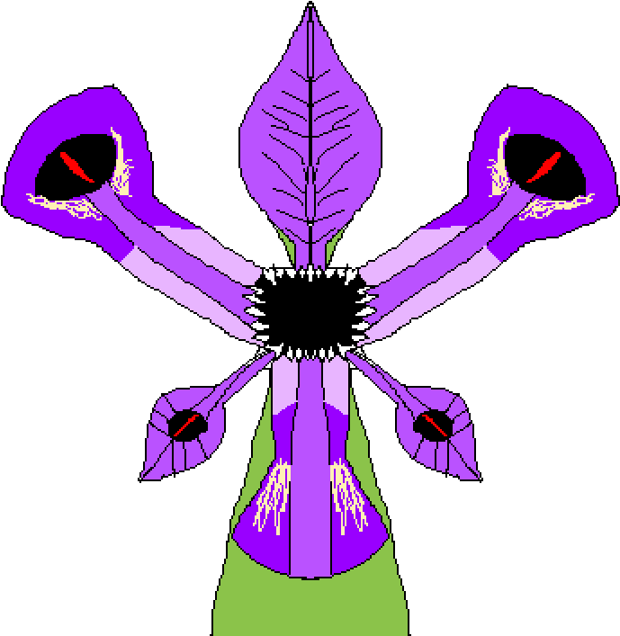 Demonic Iris Flower - Iris (1000x800), Png Download