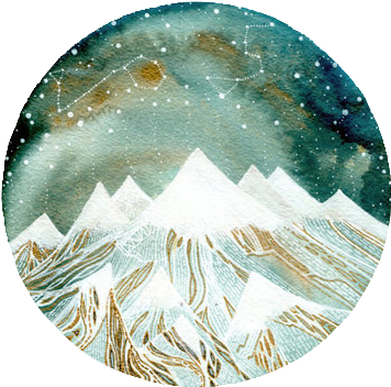 ♡ Pastel Punk ♡ - Summer Starlight Wall Decal - Zodiac Art By Elise Mahan (466x750), Png Download