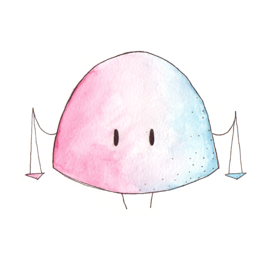 Libra Watercolor - Watercolor Painting (1000x1000), Png Download