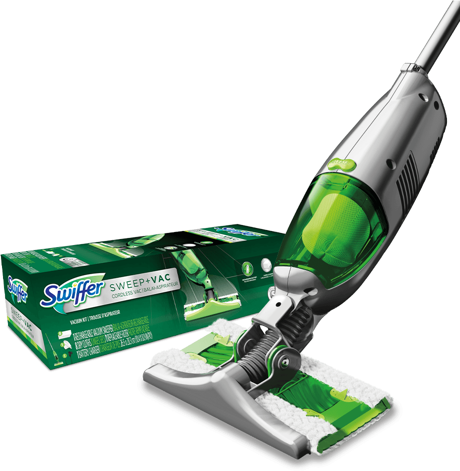 Swiffer® Sweepervac™ Cordless Vacuum Starter Kit" - Swiffer Sweep + Vac Cordless Floor Sweeper Vacuum Pet (940x940), Png Download