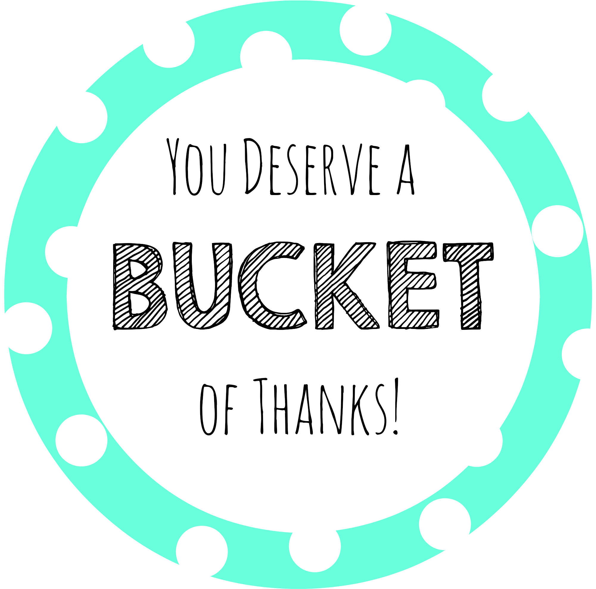 Bucketofthanksmint Bucketofthanksgrey Bucketofthankspink - Gift Of Thank You (2000x2000), Png Download