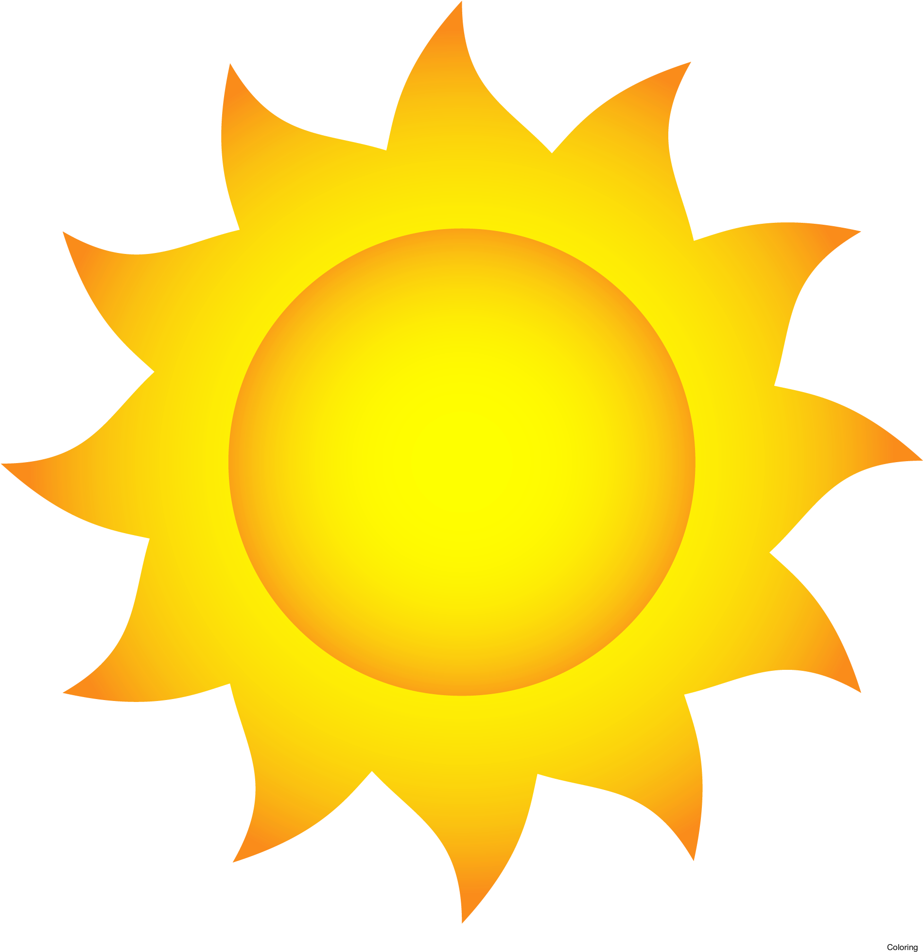 Download Sun Clip Art With Transparent Glow Effect Shine Weather