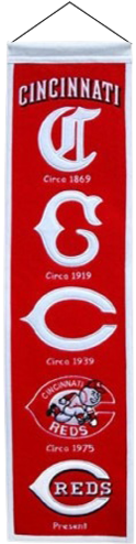 Winning Streak Wk-46008 Cincinnati Reds Heritage Banner (500x500), Png Download
