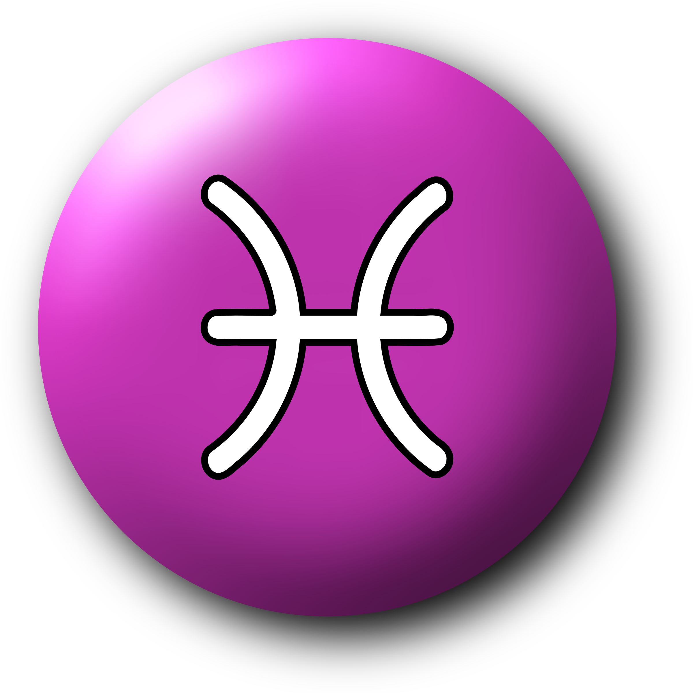 This Free Icons Png Design Of Pisces Symbol 3 (2400x2400), Png Download