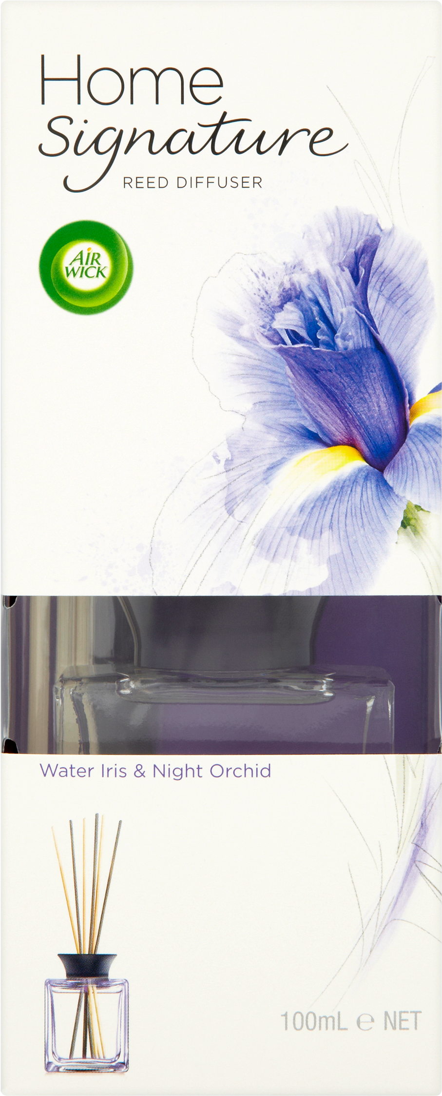 Air Wick Home Signature Reed Diffuser Water Iris & - Air Wick Home Signature Flower Diffuser Water Iris (2365x2365), Png Download