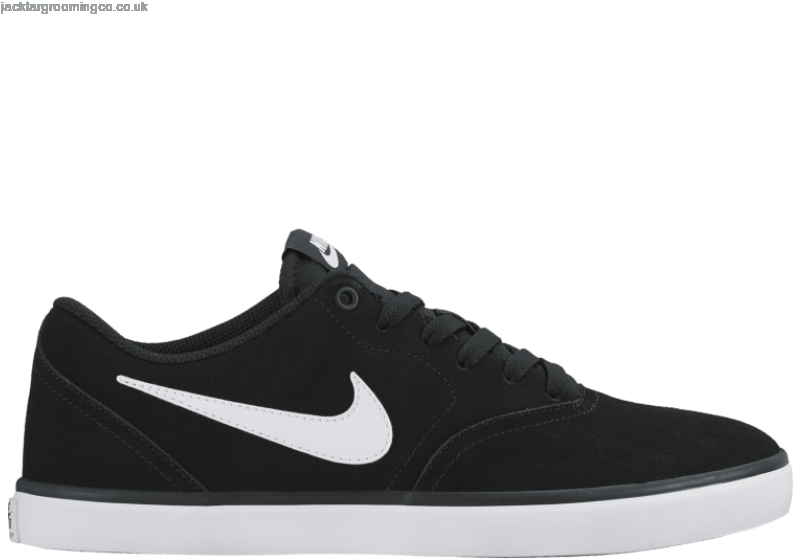 Mens Shoes 2016 Nike Sb Check Solar Shoes Black White - Nike Sb Check Solar (800x785), Png Download