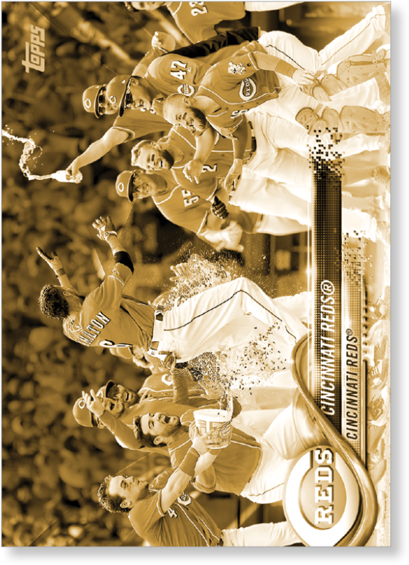 2018 Topps Baseball Series 2 Cincinnati - Motif (1440x975), Png Download