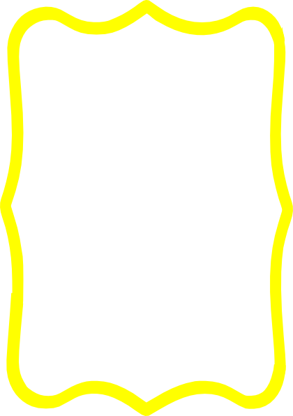 Yellow Frame Clipart - Yellow Frame Clipart Png (420x596), Png Download