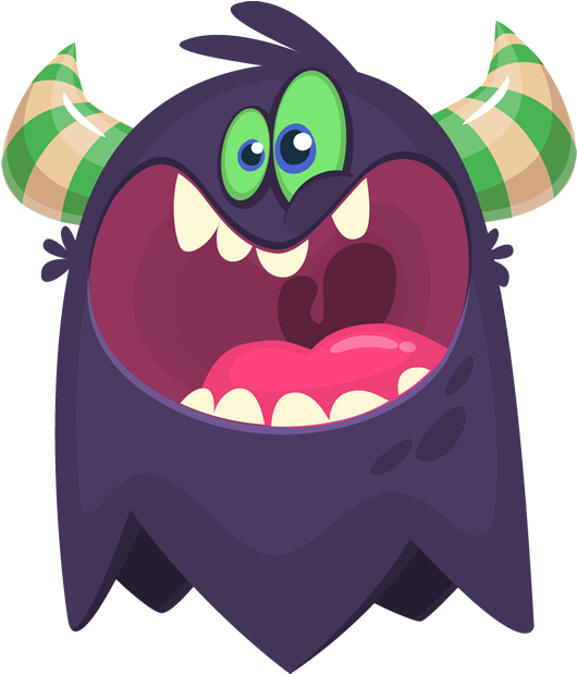 Yelling - Ilustraciones En Vectores De Monstruos (618x618), Png Download