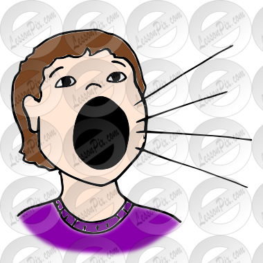 Nice Clip Art Yelling Yell Picture For Classroom Therapy - Clip Art (380x380), Png Download