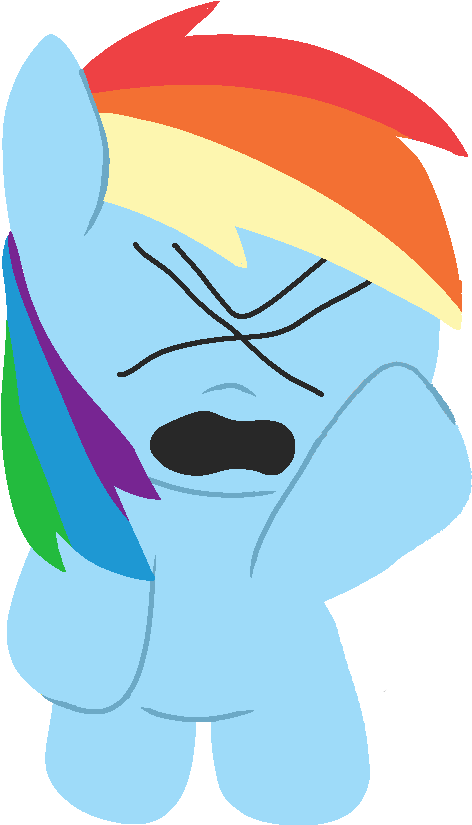 Angry, Parody, Rainbow Dash, Safe, South Park, Style - Cartoon (578x887), Png Download