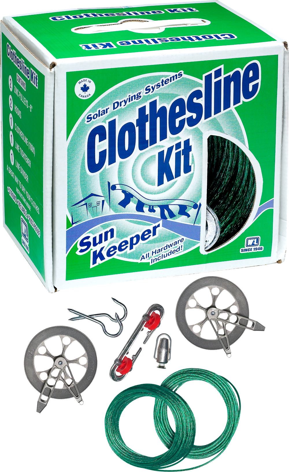 Outdoor Clothesline Kit - Cleaning (1000x1630), Png Download