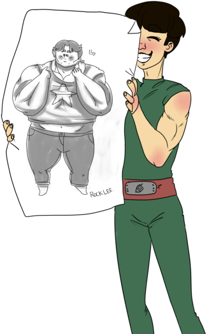 My Artwork For You Jjba Naruto Rock Lee Jonathan Joestar - Cartoon (500x705), Png Download