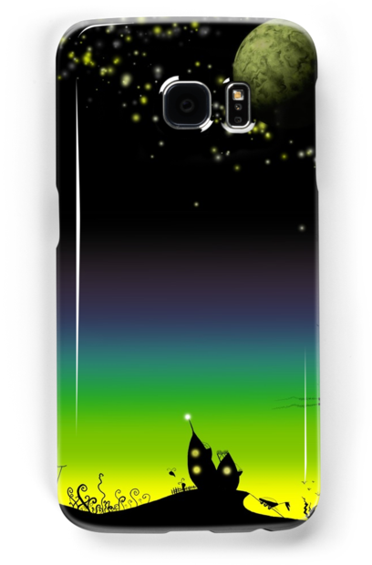 "sunset On A Marvelous Alien Planet" By Sophia Newtown - Iphone (500x700), Png Download