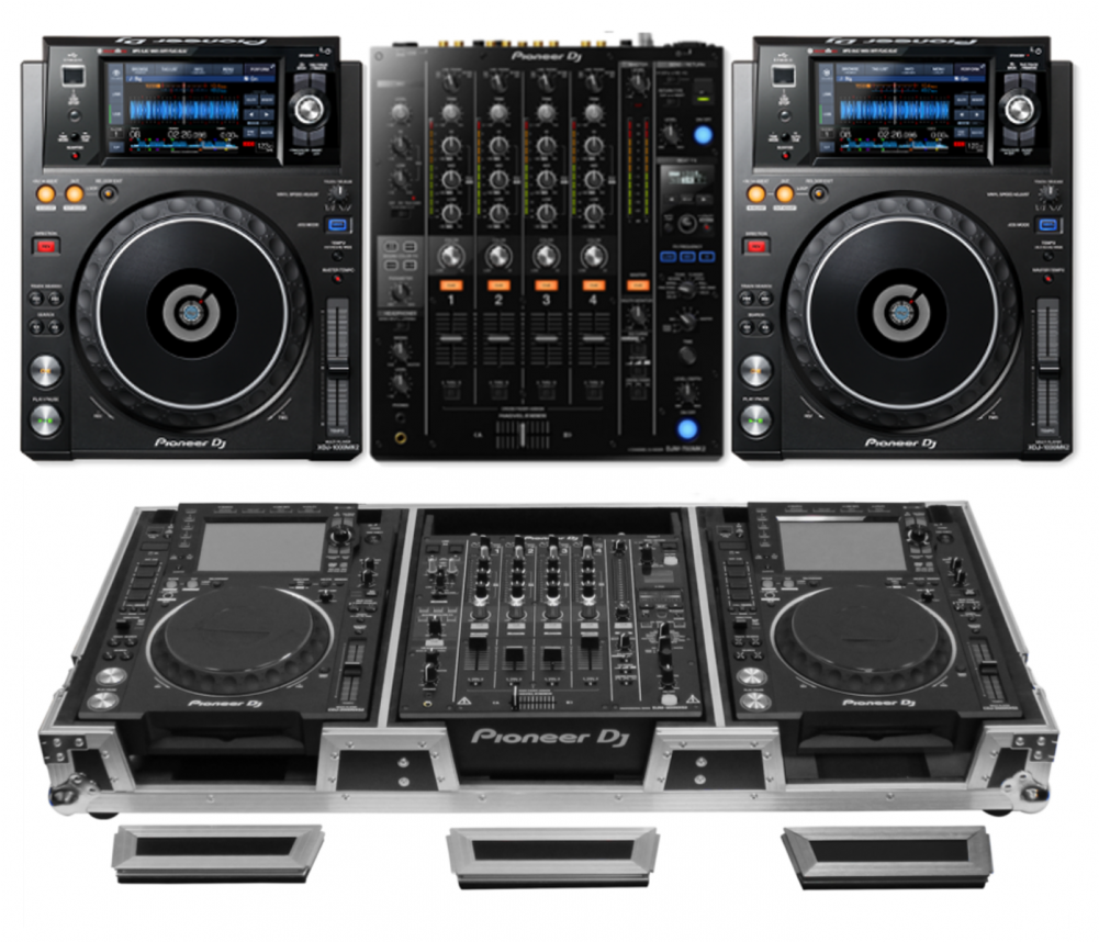 Pioneer Dj Djm 750mk2 Xdj 1000mk2 And Odyssey Fz12cdjwxd - Djm 2000 Xdj 1000 (1000x1194), Png Download