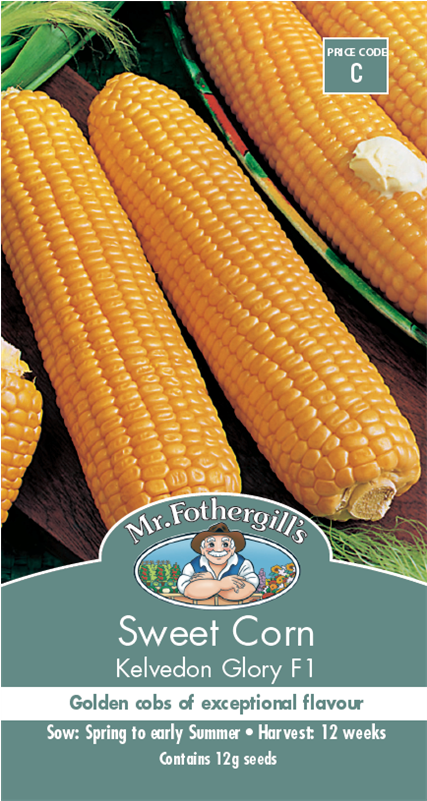 Mr Fothergill's Sweet Corn Kelvedon Glory Seeds - Seed (800x800), Png Download