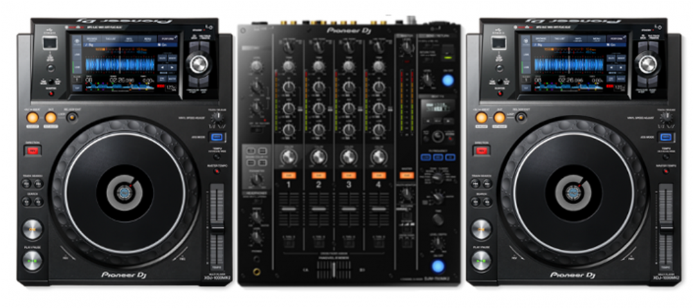 Pioneer Dj Djm 750mk2 2x Pioneer Dj Xdj 1000mk2 Multiplayer - Pioneer Xdj 1000 Mk2 (1000x1194), Png Download