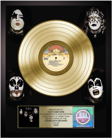 Personalized Kiss Gold Record Award - Kiss Kiss 1974 (600x600), Png Download