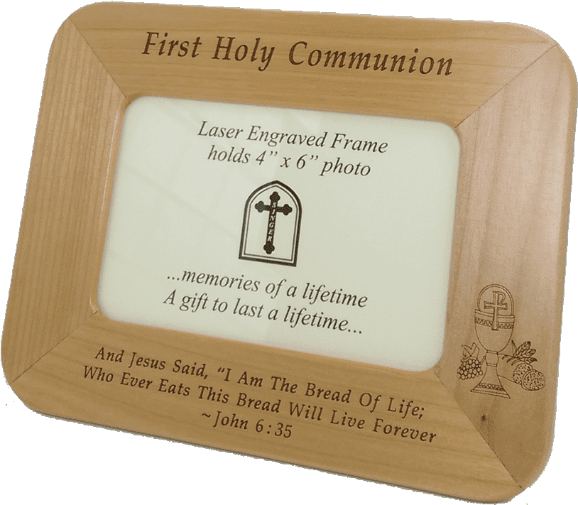 Download First Communion Maple Wood Photo Frame Gift Image - Bar Soap ...