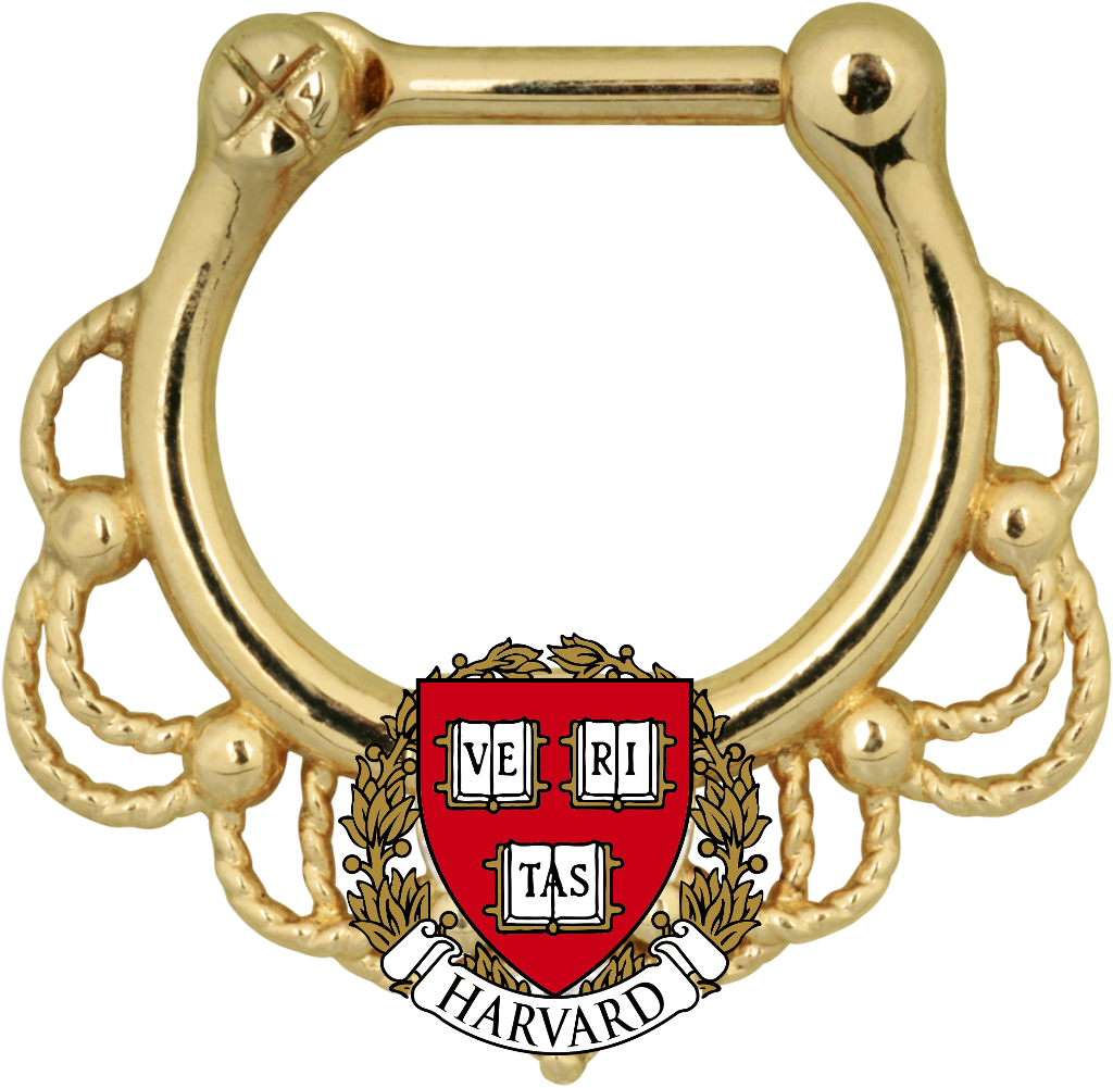 Septum Piercing Png - Harvard University (1024x1001), Png Download