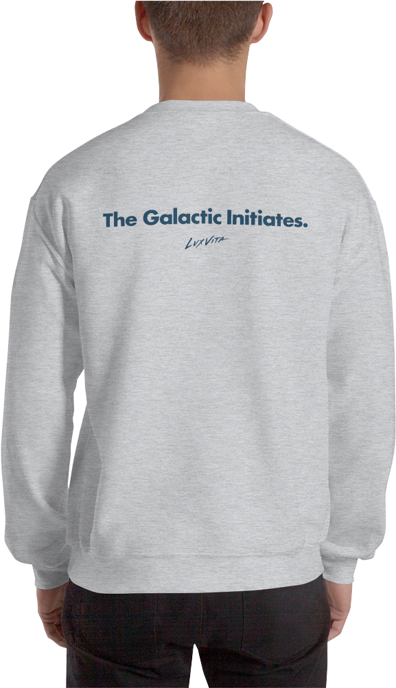 The Galactic Initiates Pyramids Sweatshirt Great Awakening - Crew Neck (1000x1000), Png Download