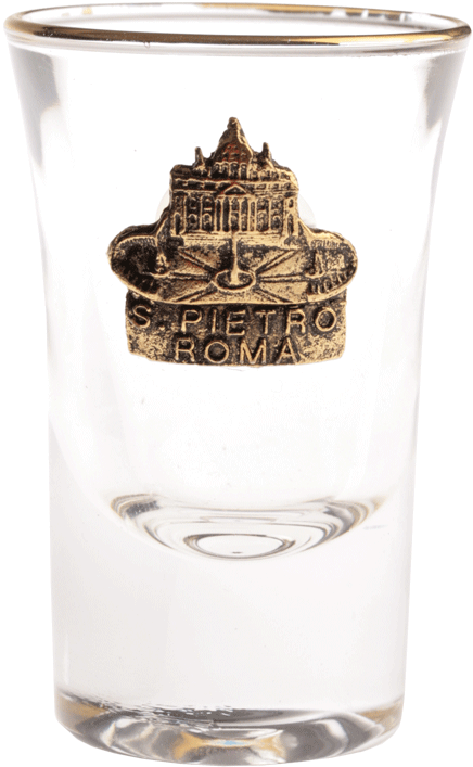 Small Glass With A Gold Plaque - Alcoholic Beverage (1024x768), Png Download