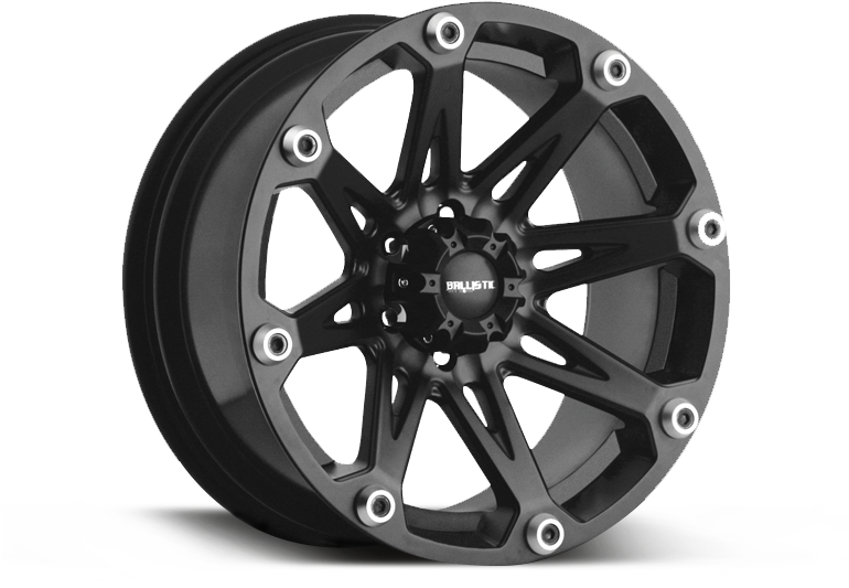 Ballistic 814 "jester" Wheel In Satin Black For 07-18 - Ballistic Jester Wheels (800x600), Png Download