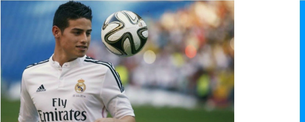 James Real Madrid Bayern (1140x400), Png Download