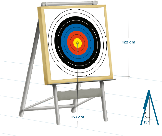 La Diana - Diana Tiro Con Arco Medidas (660x578), Png Download