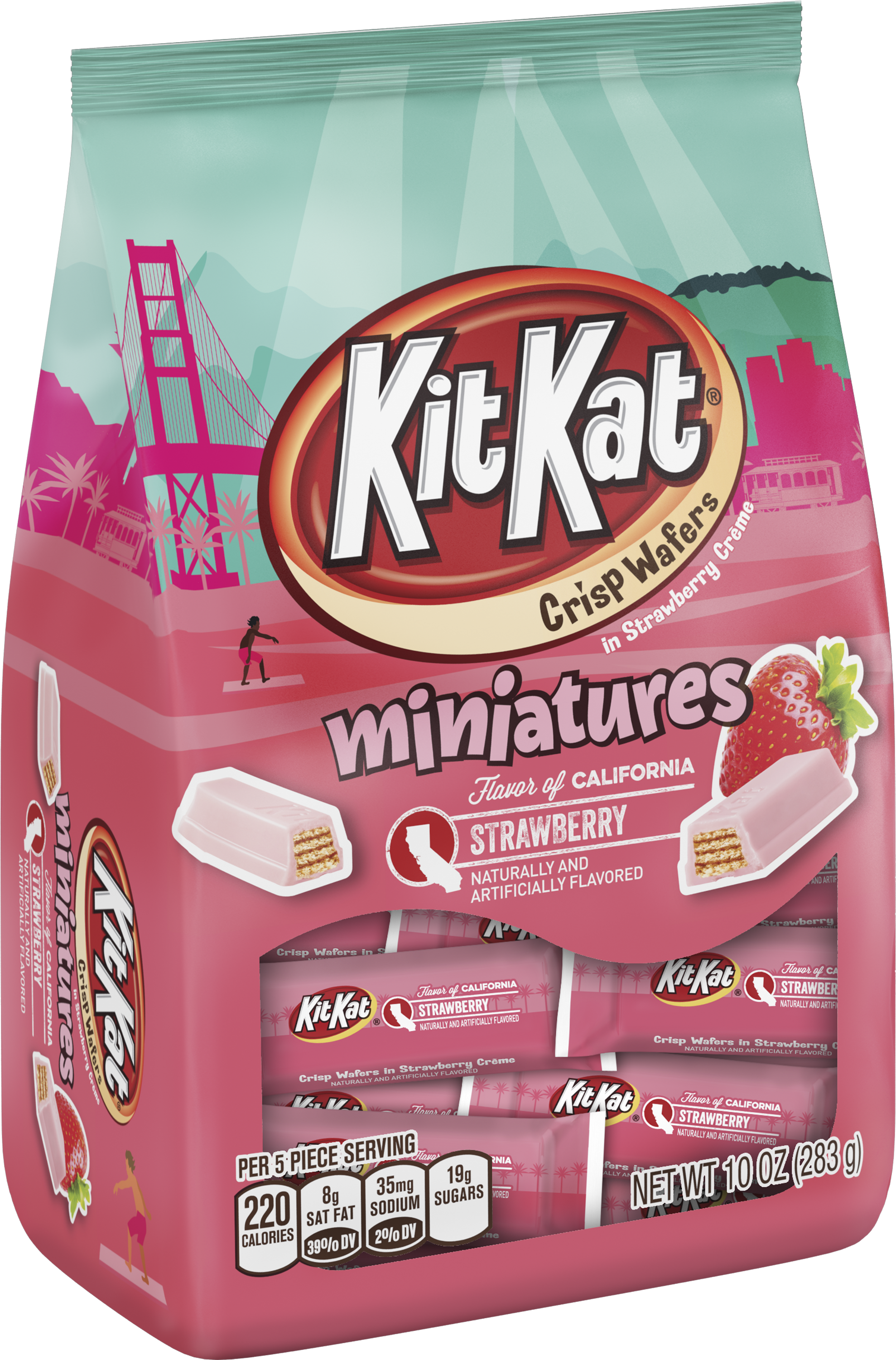 Kit Kat® Strawberry Flavored Candy Taste Of California - Strawberry Kit Kat California (3000x3000), Png Download