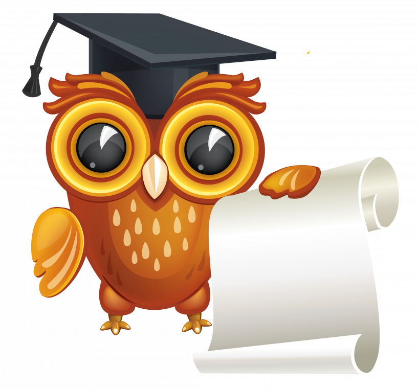 Graduation Owl Clipart Png (817x761), Png Download