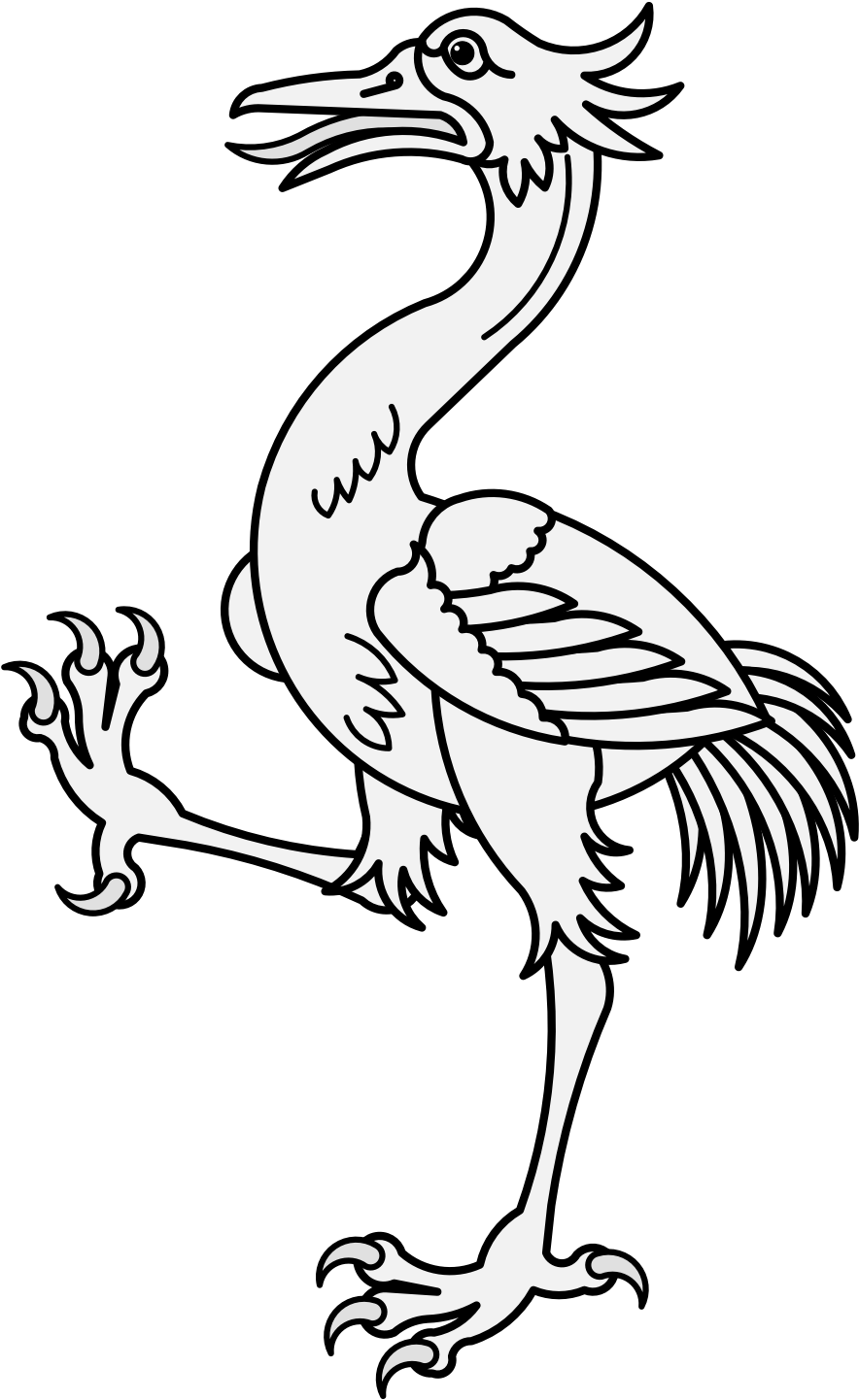 Crane - Ciconiiformes (918x1460), Png Download