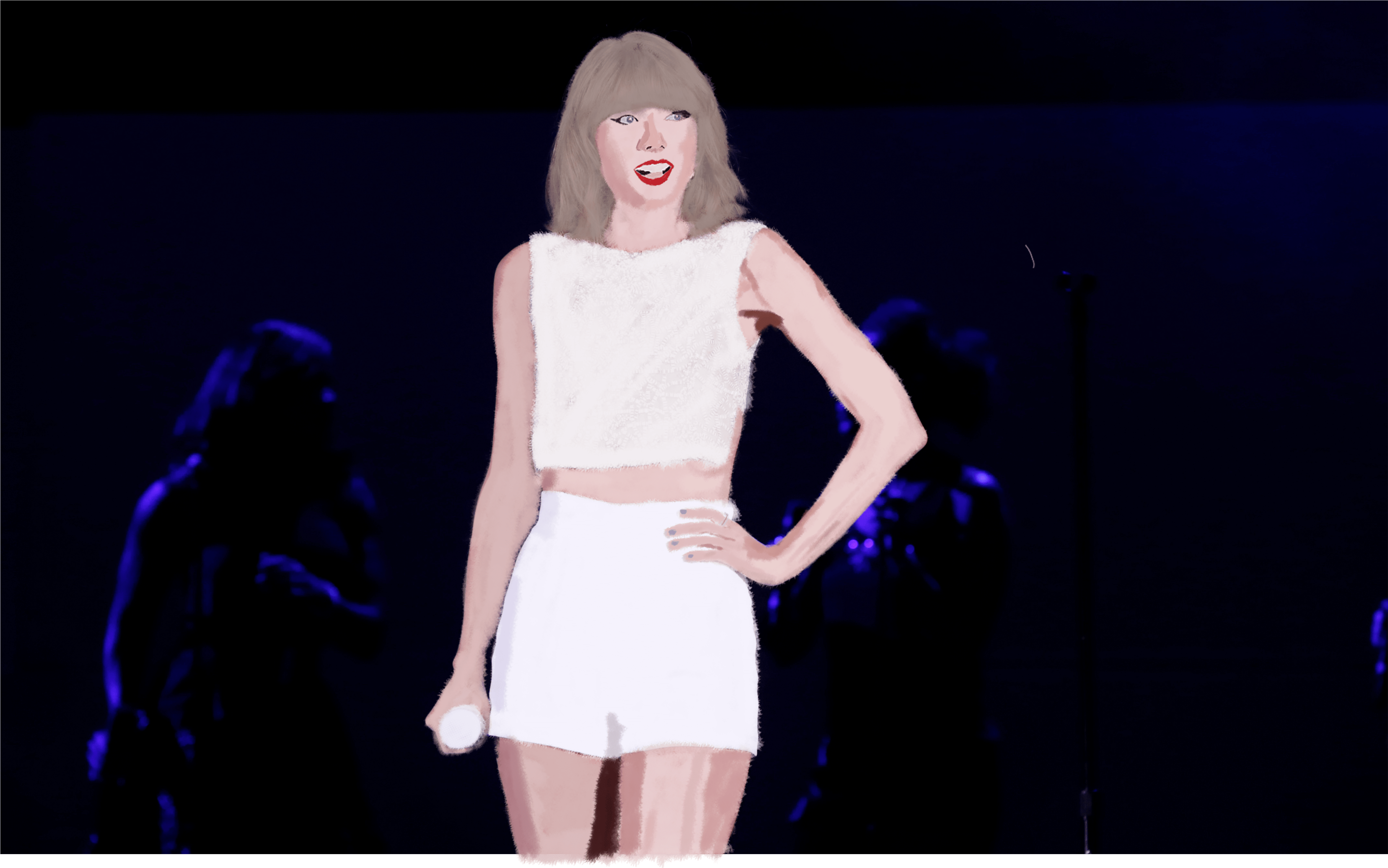 I Like The Style Of Combining 2d And Our 3d World - Girl (4800x3600), Png Download