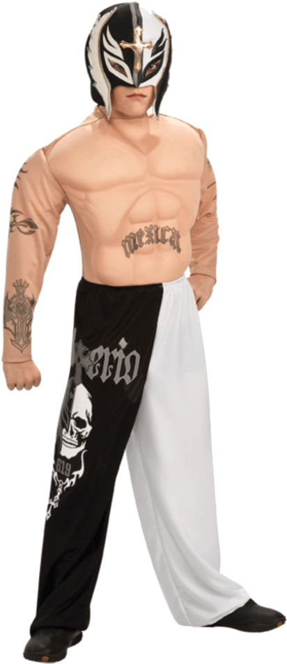 Child Deluxe Rey Mysterio - Rey Mysterio Costume (600x951), Png Download