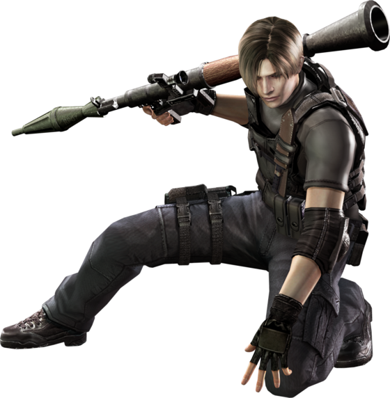 Kennedy Is A Boss - Resident Evil 4 Leon (560x572), Png Download