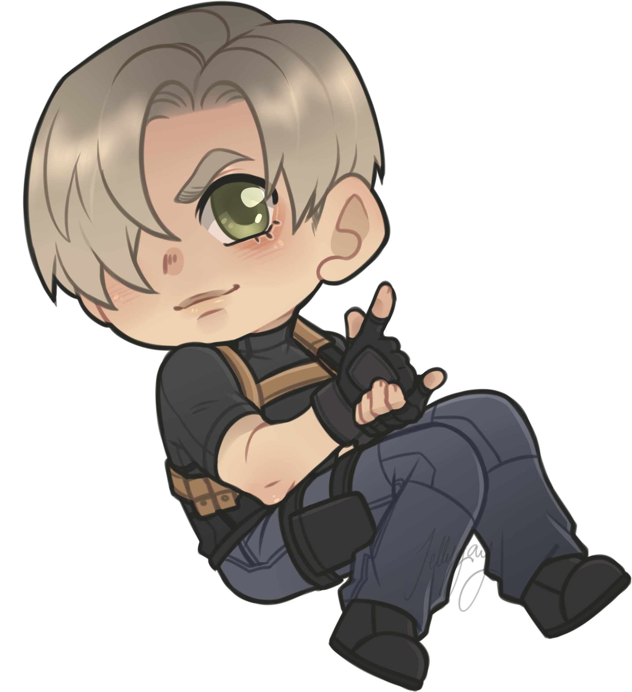 Download The Three Stage Of Leon Kennedy - Cartoon PNG Image with No  Background 