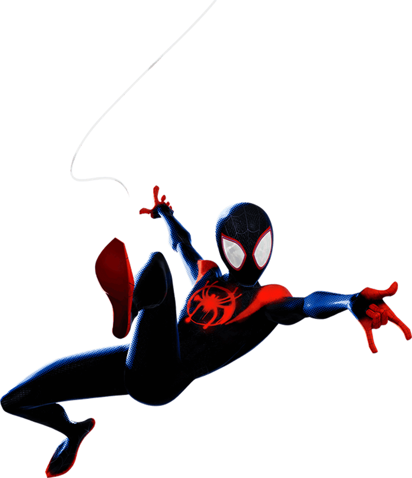 Into The Spider Verse Miles Morales 1 Png By Captain - Spider Man Into The Spider Verse Stickers (830x963), Png Download