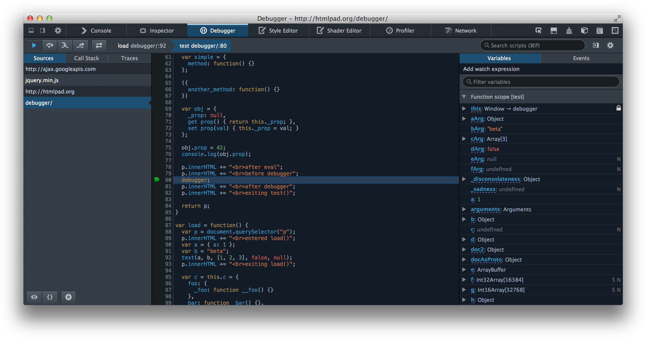 Innerhtml javascript