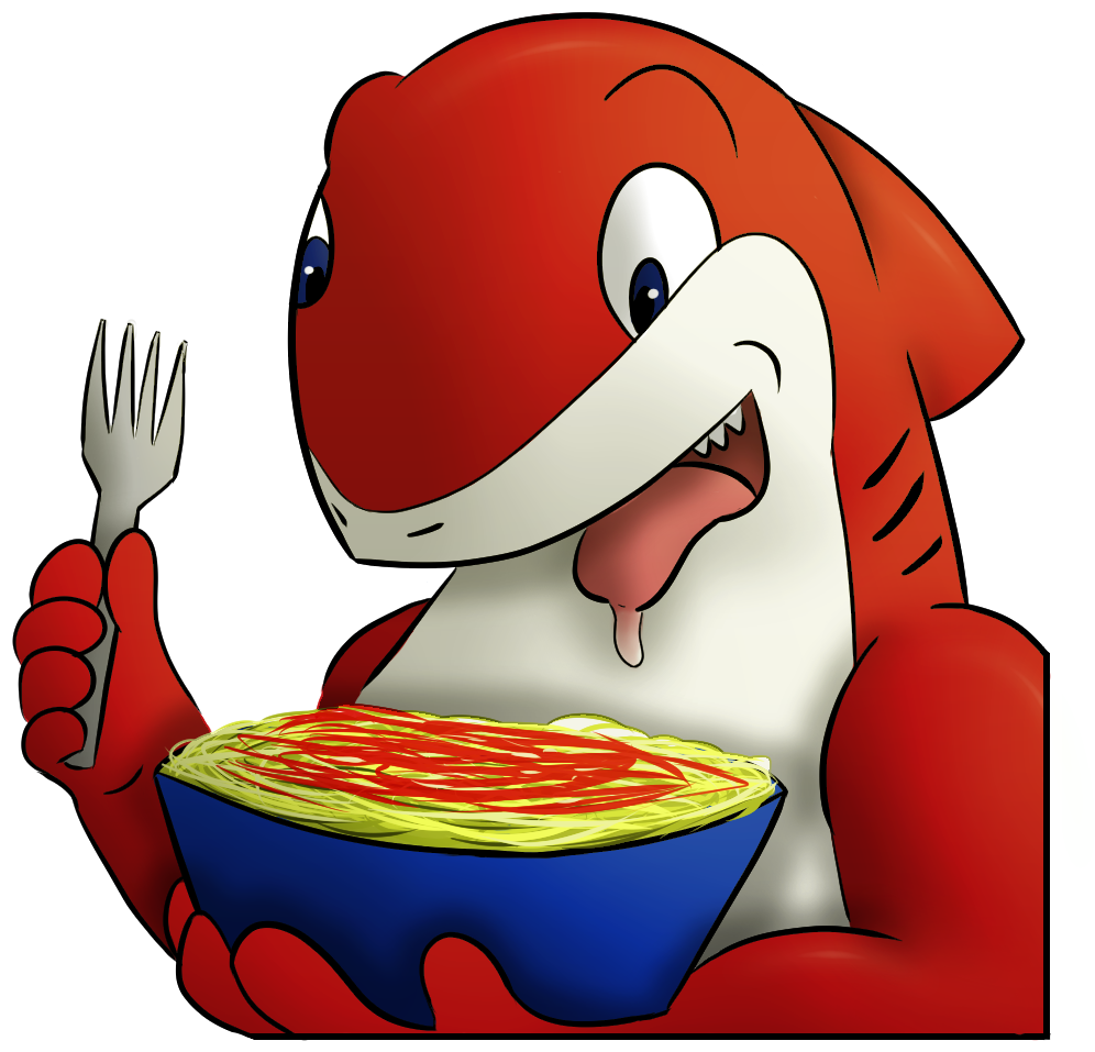 Download Spaghetti Shark - Cartoon PNG Image with No Background 