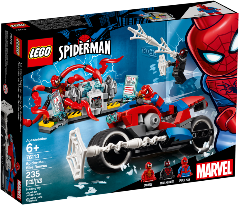 Lego Spiderman Bike Rescue (1200x900), Png Download