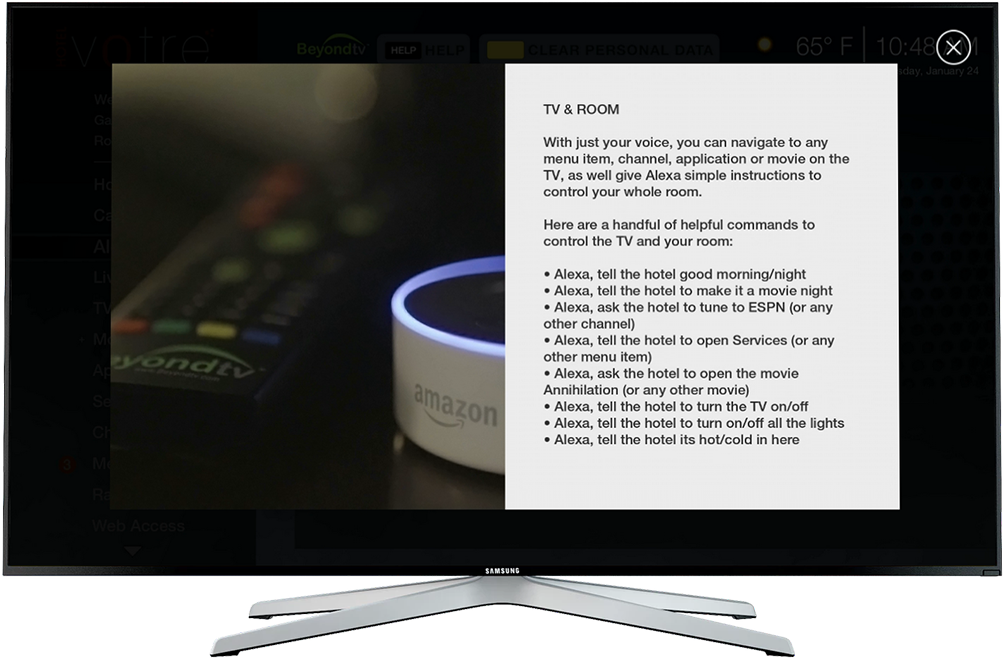 Beyondtv User Interface - Led-backlit Lcd Display (1050x720), Png Download