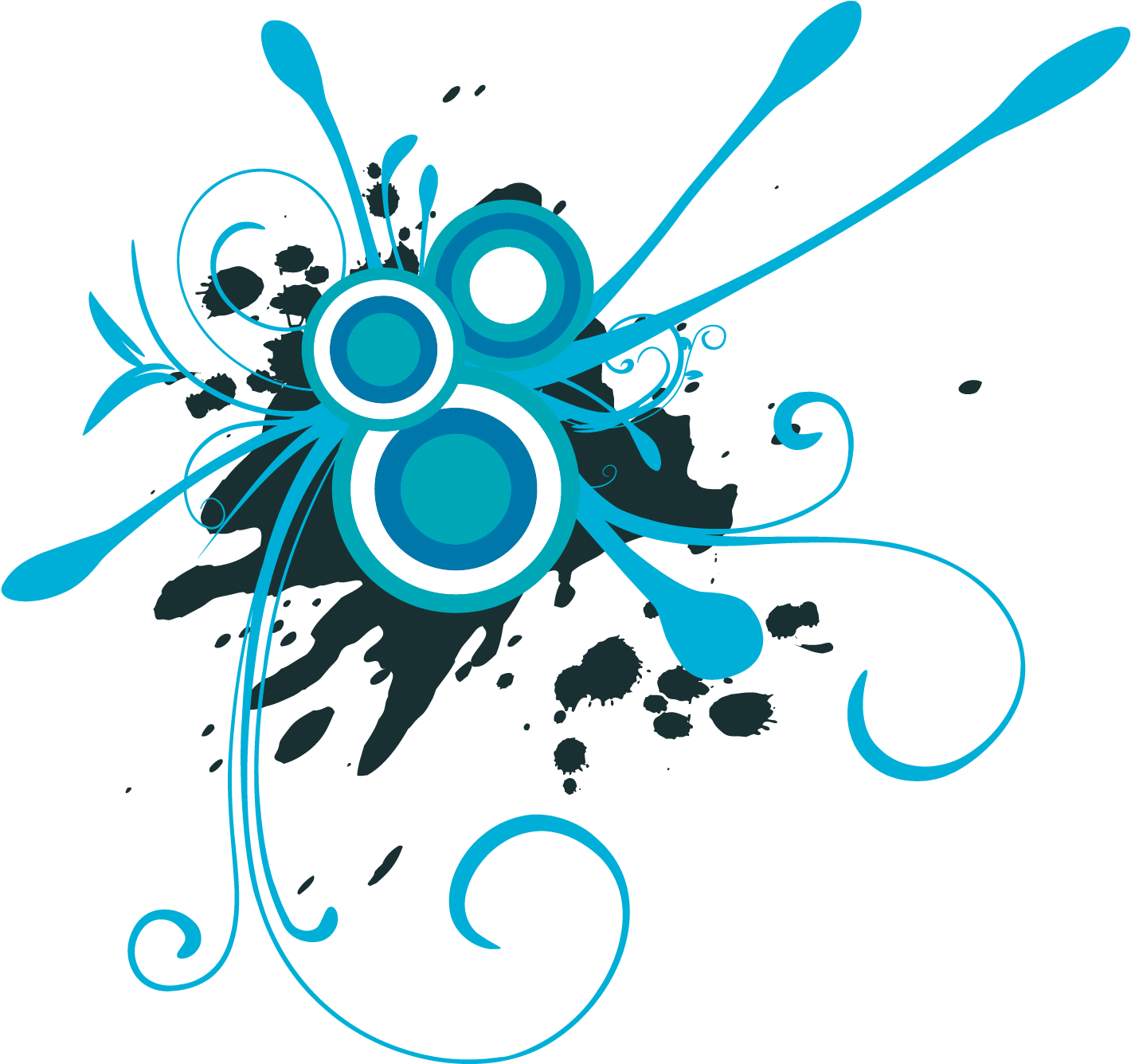 Splat Swirl - Illustration (1515x1427), Png Download