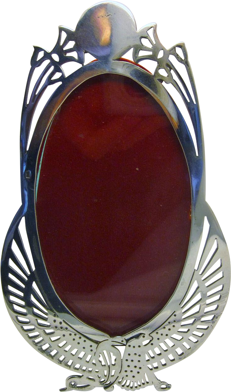 900 Silver Egyptian Picture Frame Egyptian Revival - Gemstone (1263x1263), Png Download