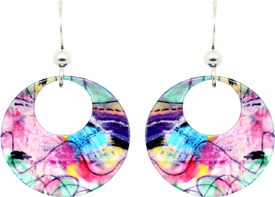 Abstract - Earrings (1000x1000), Png Download