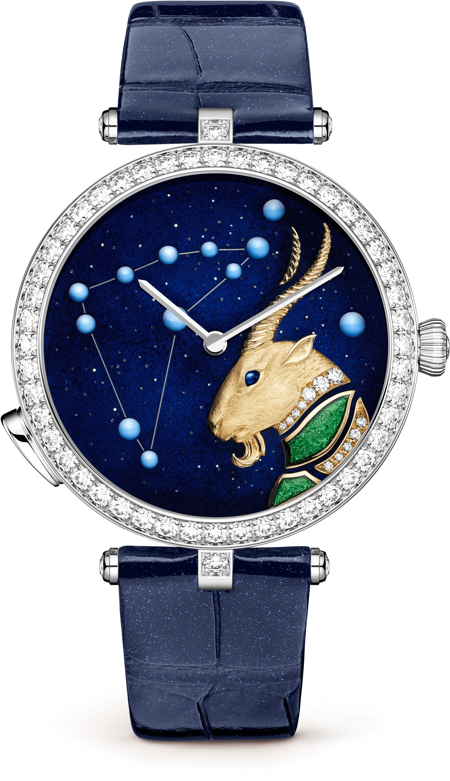 Lady Arpels Zodiac Lumineux Capricorn Watch - Longines Conquest Vhp Chronograph (3000x3000), Png Download