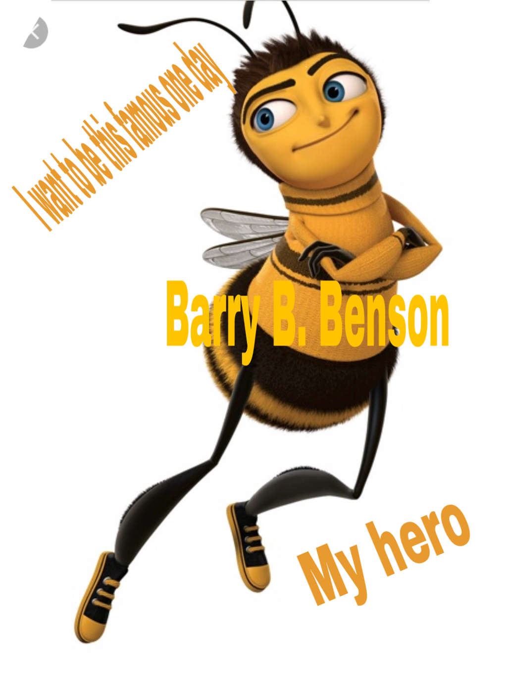 Barry Sticker - Barry The Bee Movie Transparent (1024x1364), Png Download