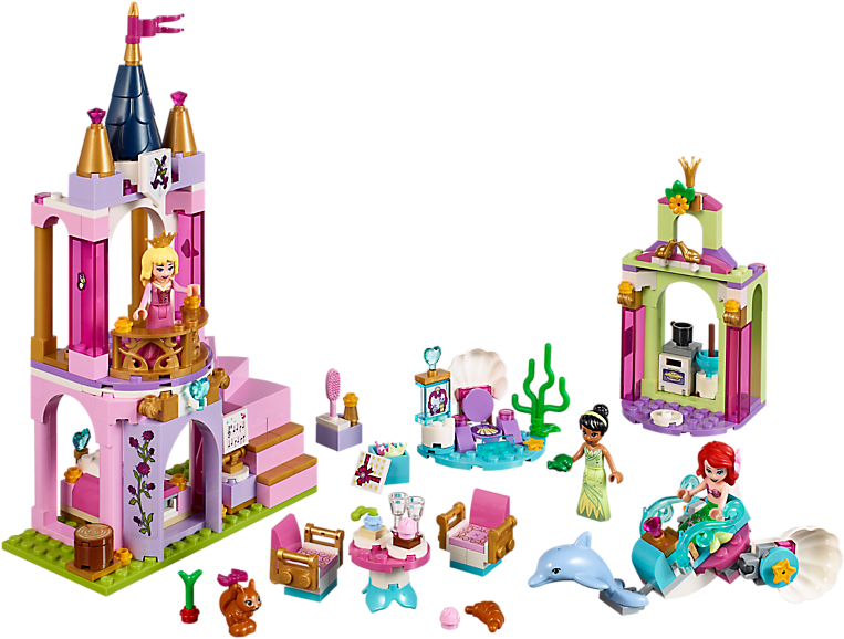 Ariel, Aurora, And Tiana's Royal Celebration - Lego Disney Princess 2019 (800x600), Png Download