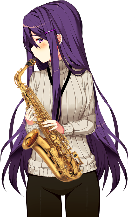 Ddlc - Yuri Doki Doki Sweater (960x960), Png Download
